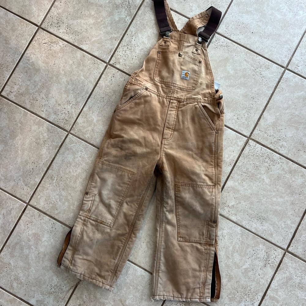 Carhartt Kids Tan Overalls